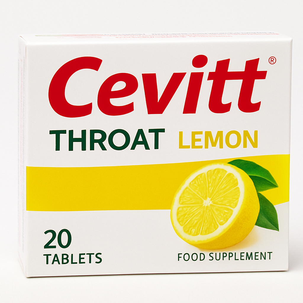 Cevitt Gardło Cytryna 20 tabletek do ssania