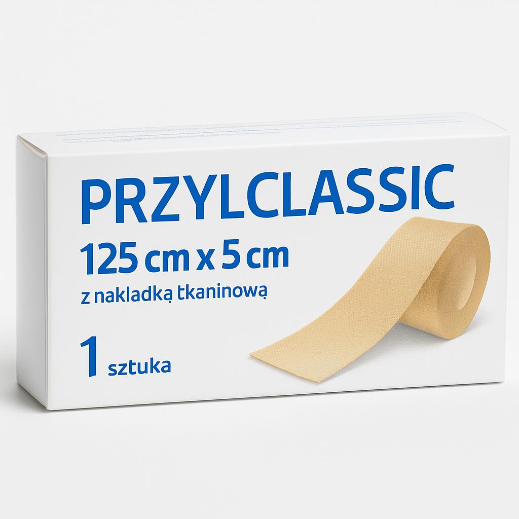 PrzylClassic plaster 125 cm x 5 m z nakładką tkaną